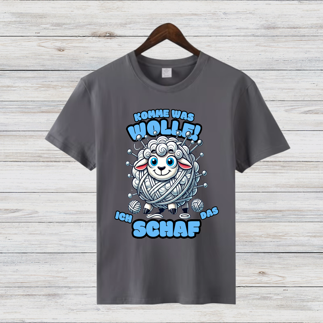 Komme was Wolle | Lustiges Schaf-Shirt | Humorvolles Strick-Design | Statement-Shirt für kalte Wintertage