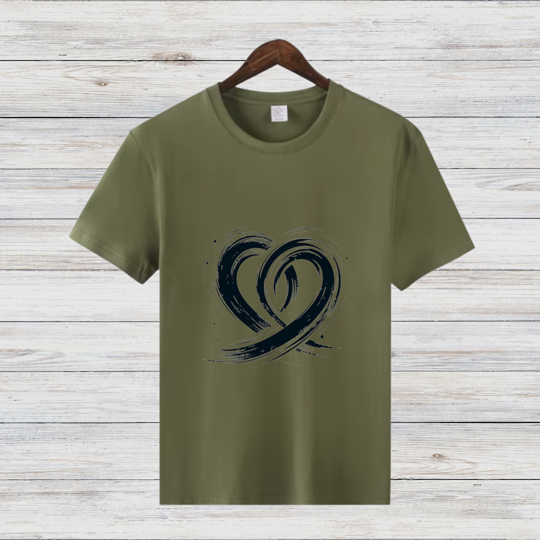 Kunstvolle Herzen T-Shirt