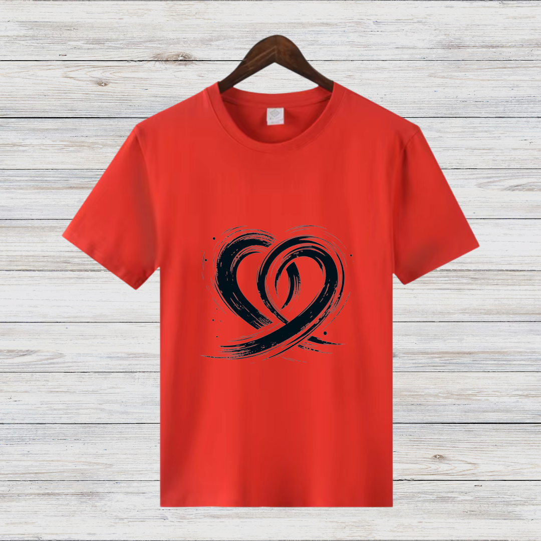 Kunstvolle Herzen T-Shirt