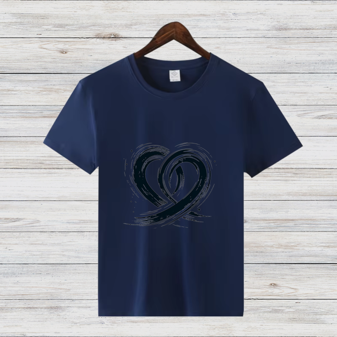 Kunstvolle Herzen T-Shirt