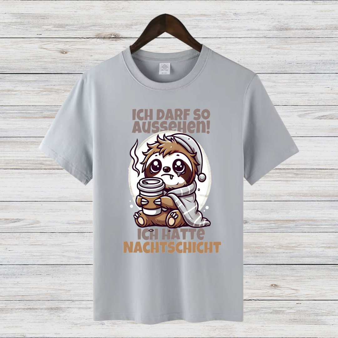 Faules Faultier | Lustiges Nachtshirt | Humorvolles Winterdesign | Statement Shirt für Frauen