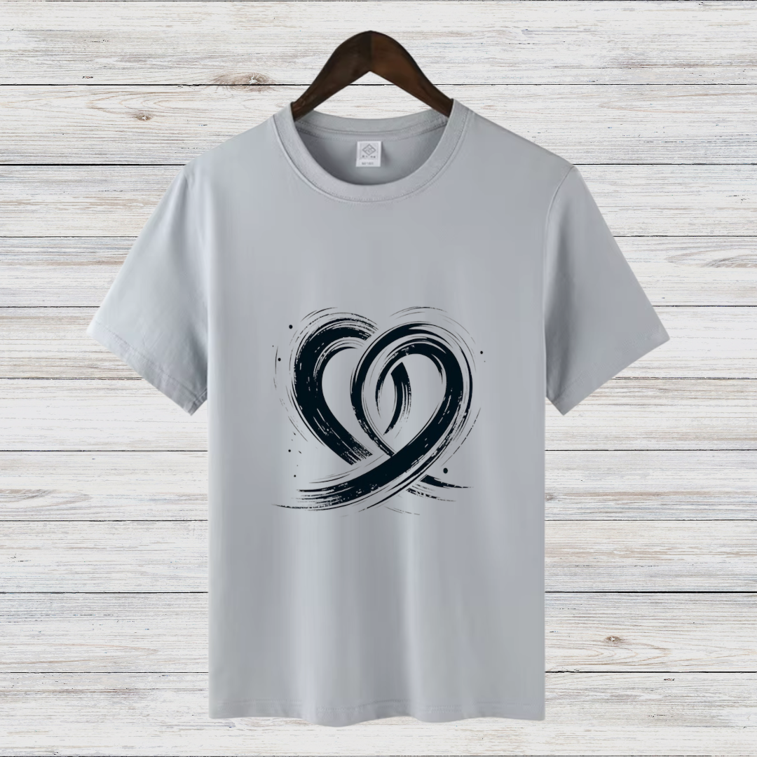 Kunstvolle Herzen T-Shirt