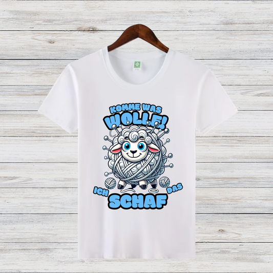 Komme was Wolle | Lustiges Schaf-Shirt | Humorvolles Strick-Design | Statement-Shirt für kalte Wintertage