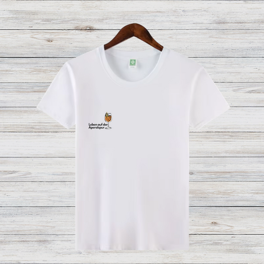 Leben auf der Aperolspur | Trendiges Winter-T-Shirt | Humorvolle Mode | Statement-Shirt für Aperol-Fans