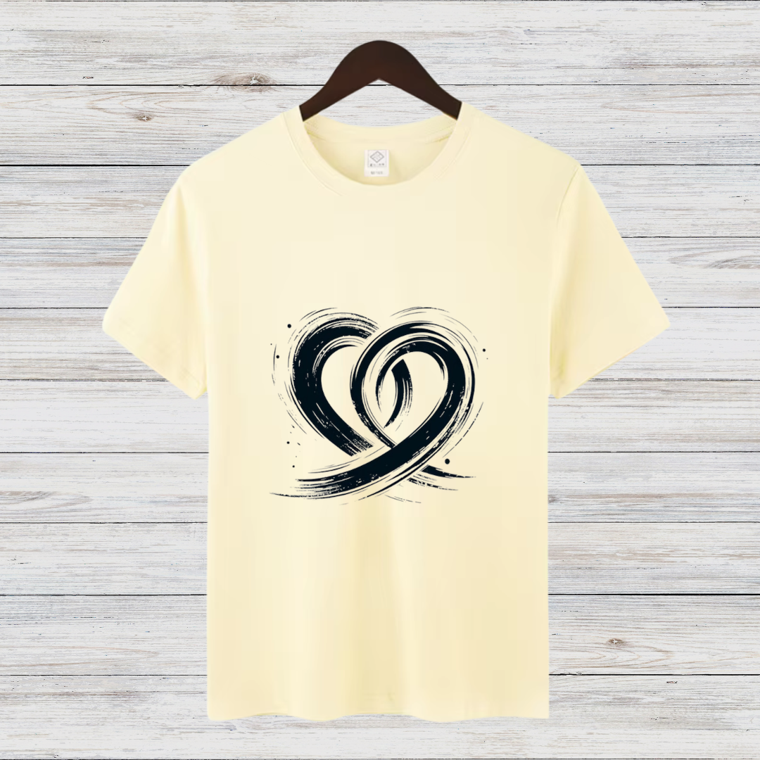 Kunstvolle Herzen T-Shirt